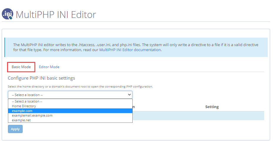 multi-php-ini-editor-settings
